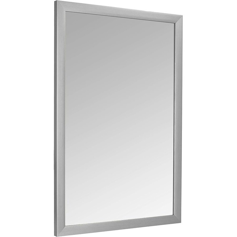 Rectangular Wall Mirror Metal Mounting Brackets Modern Design Home Decor New