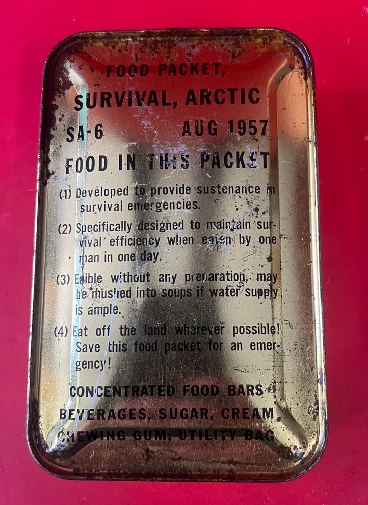 US AIR FORCE SA-6 ARCTIC BAIL OUT SURVIVAL RATION