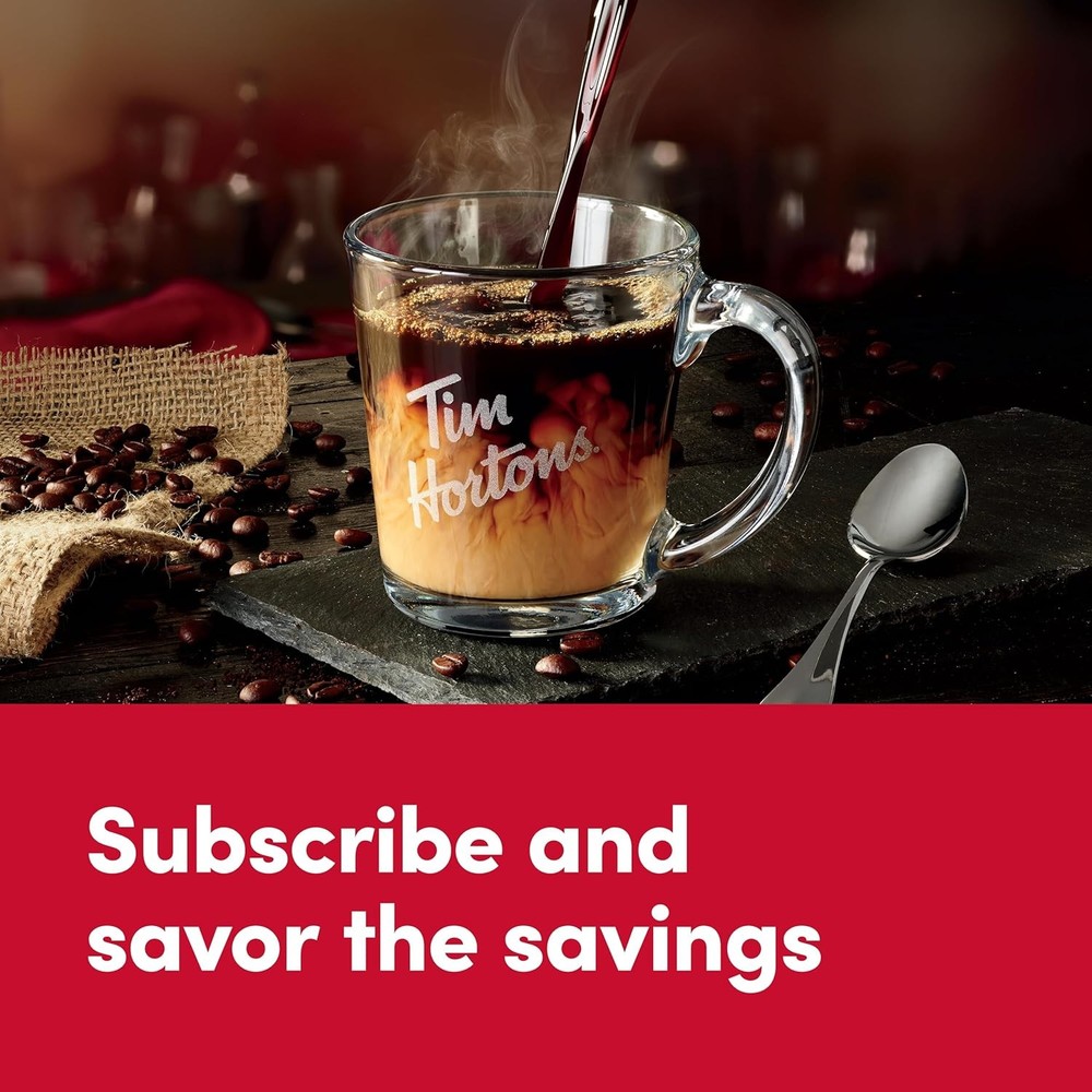 Tim Hortons Decaf Coffee K-Cup Pods Medium Roast 100 Count