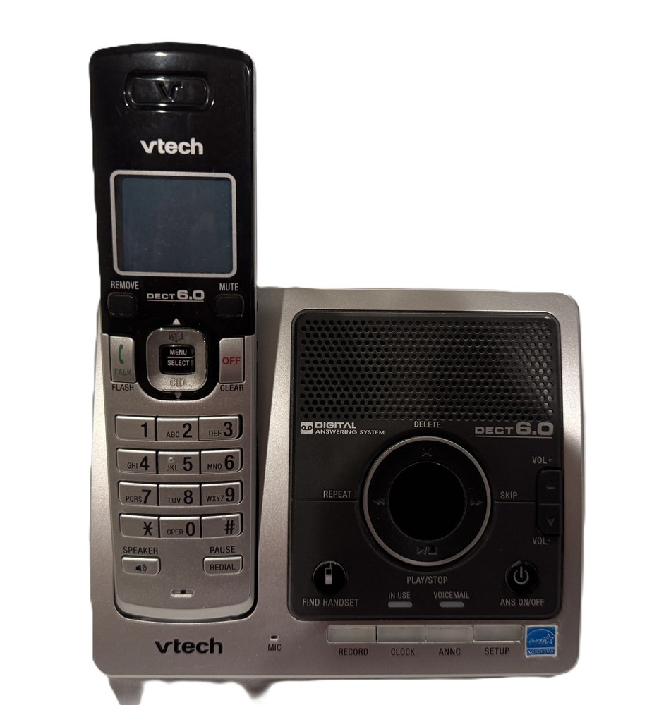 VTech DS6121 DECT 6.0 Cordless Phone System w/Digital Answering - Needs Battery