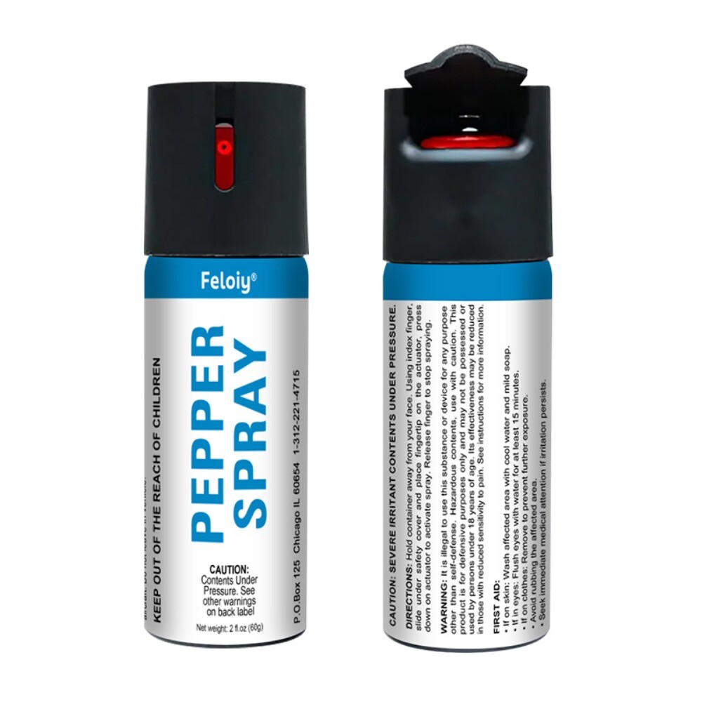 5 Pack 2oz Inert Water-Based Defensive Pepper Spray Stream
