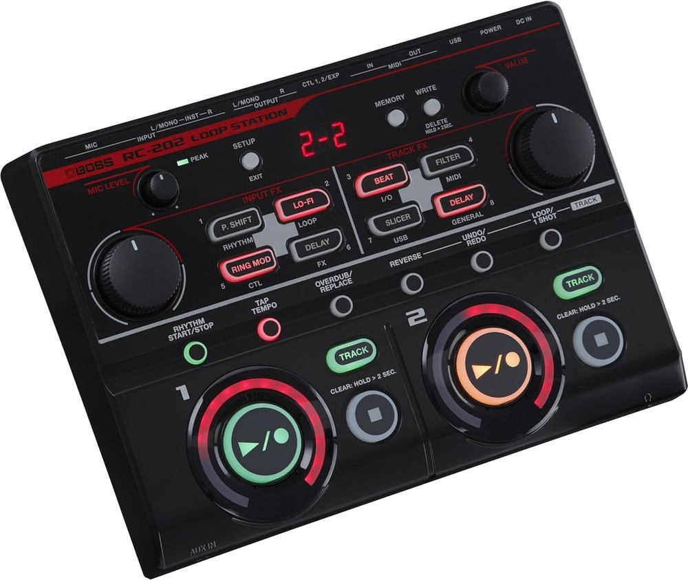 Boss RC-202 Compact Tabletop Two-Track Loop Station Black RC202 New