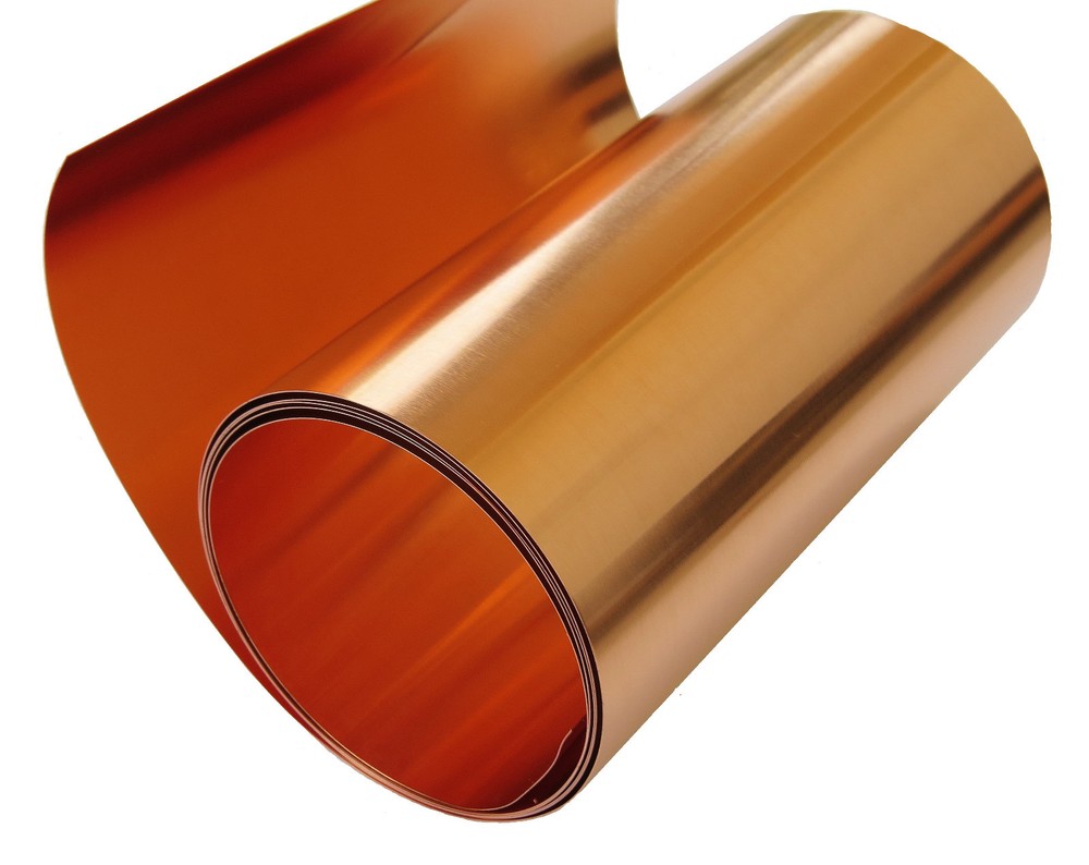 Copper Sheet 16 mil (.016") / 26 gauge- 12" X 10' roll