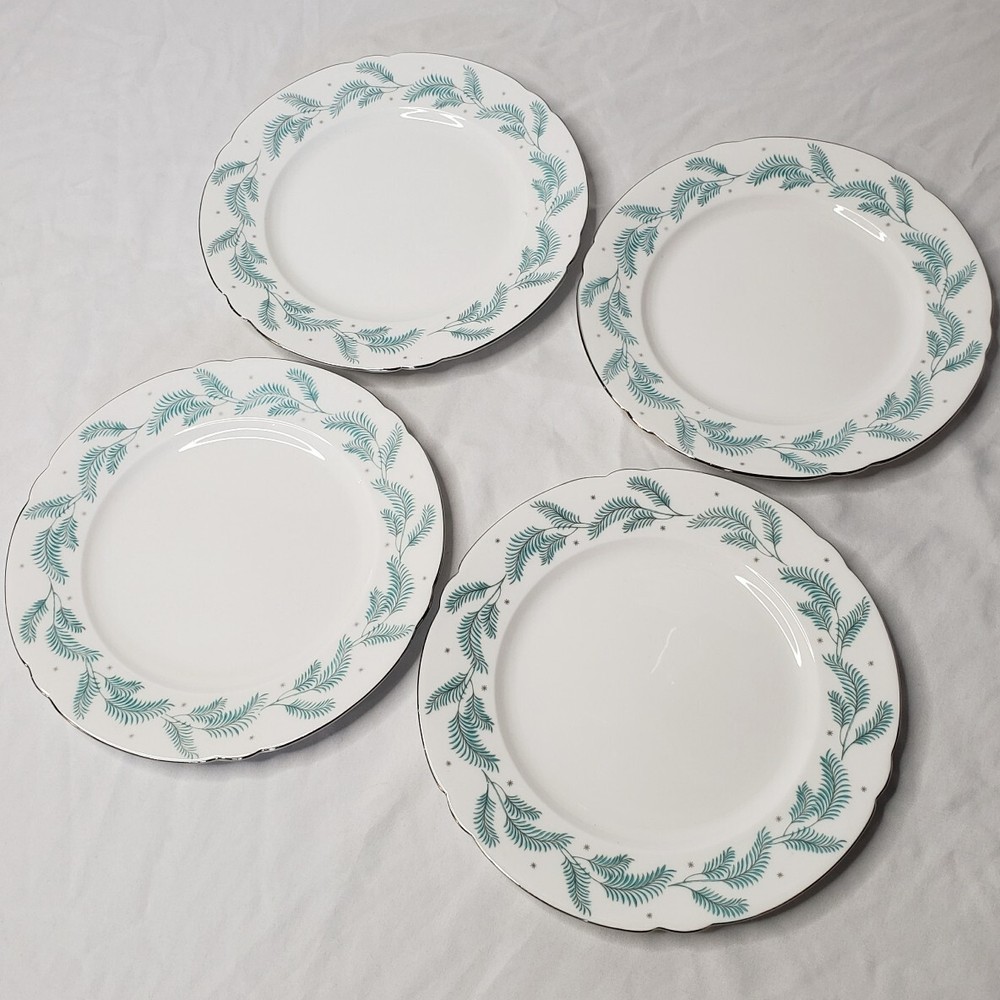 Shelley Serenity 4 Salad Plates 8”  ~ England