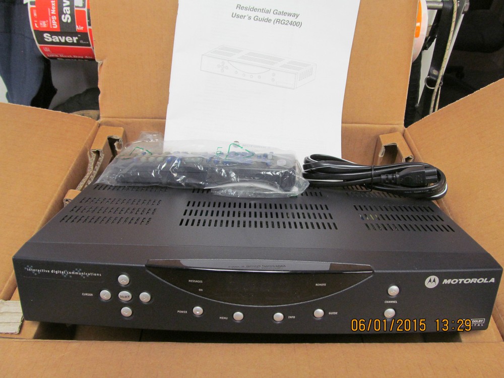 Motorola model: Residential Gateway RG2400A