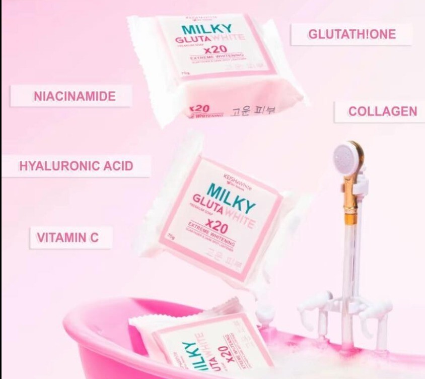 3 pcs Milky Gluta White Premium Soap 70 g /each