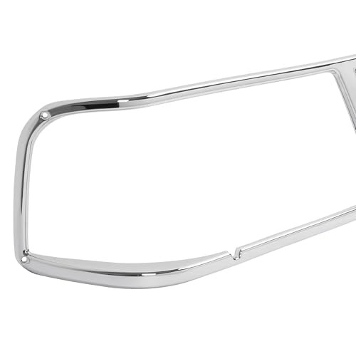Pair Headlight Bezel Compatible with Peterbilt 377 Turck Replacement for 16