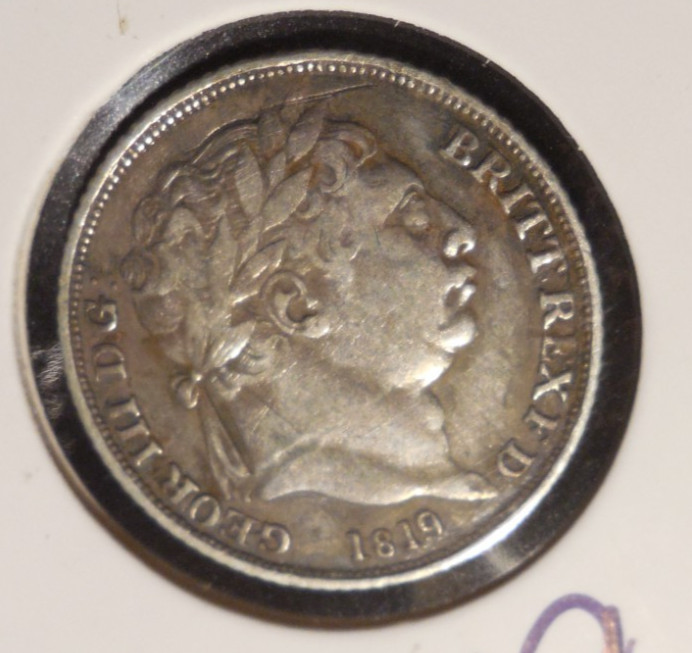 1819 silver six pence