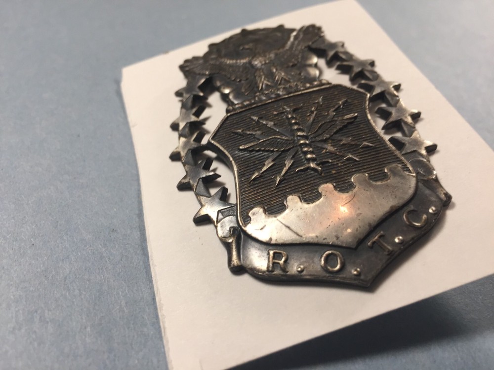 USAF - ROTC Hat Badge Metal, screw back