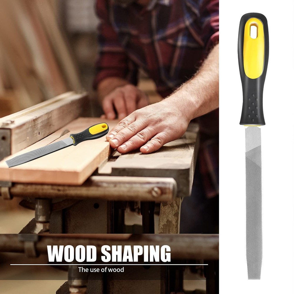 2 Pieces File Metal Axe Sharpener File Steel Rectangular Cut Axe File 6 Inch Mil