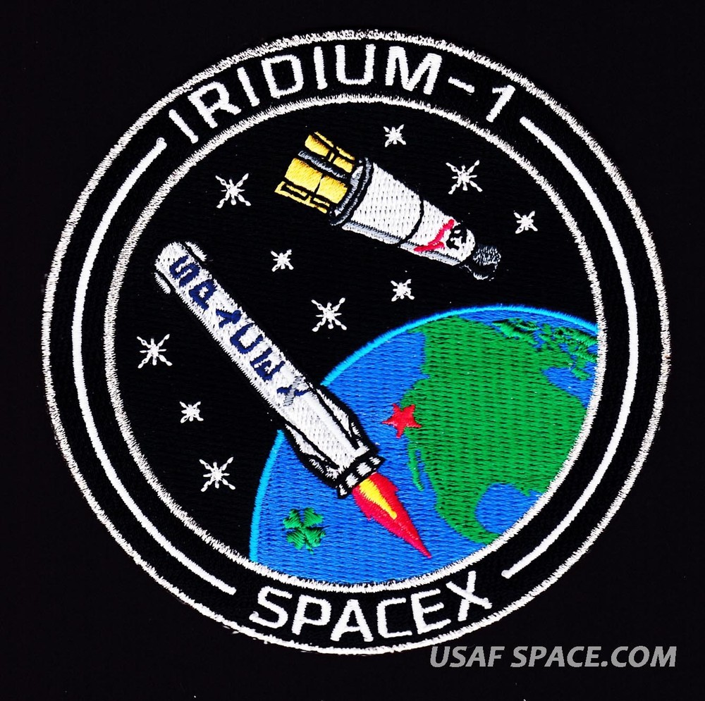Authentic IRIDIUM-1 - SPACEX FALCON 9 Launch VAFB SATELLITE Mission PATCH