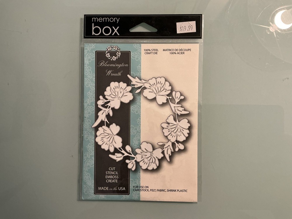 Memory Box “Bloomington Wreath” Cutting Die (New)