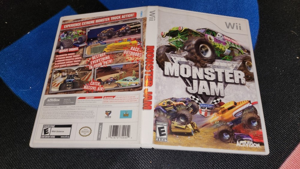 Monster Jam (Nintendo Wii, 2007) CASE ONLY