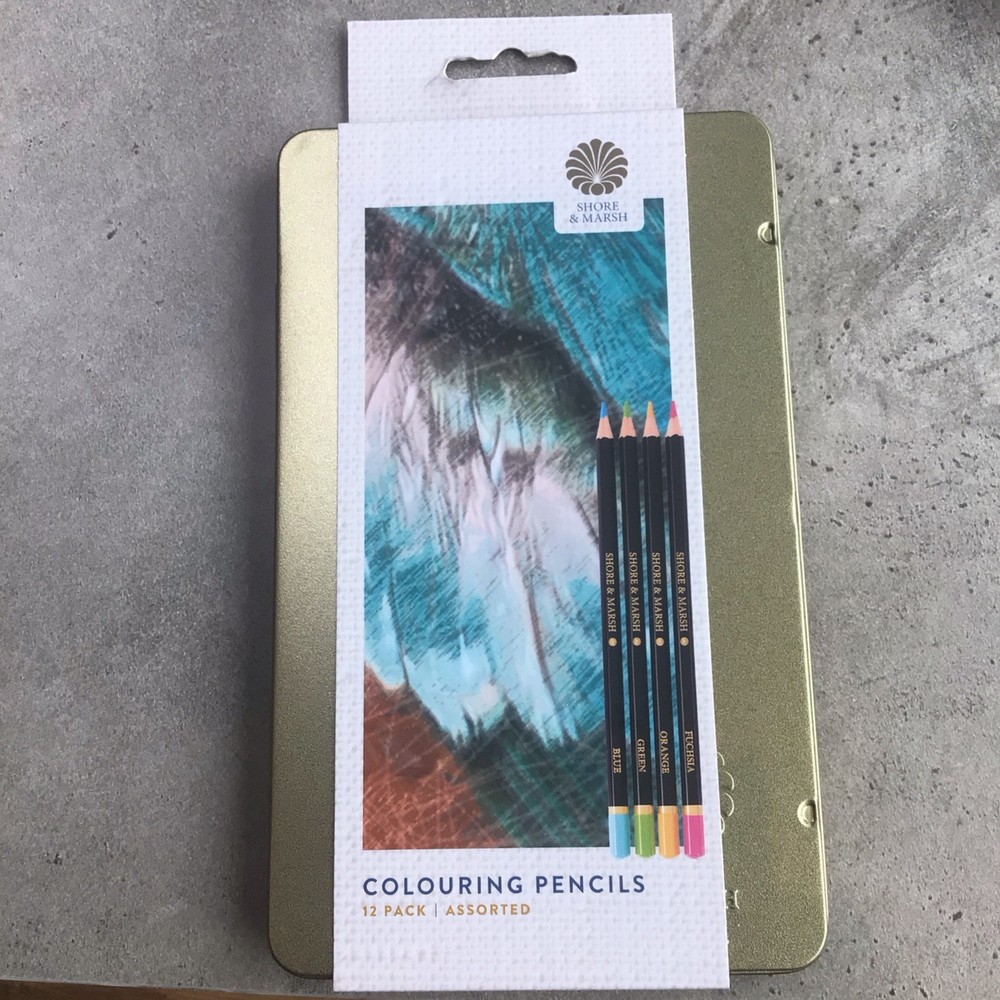 Shore & Marsh Assorted Colouring Pencils 12 Pack