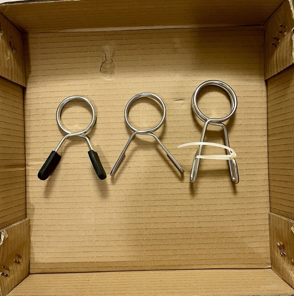 Bunch 2 Inch Olympic Dumbbell Barbell Spring Clips Collars Clamps Set Assorted