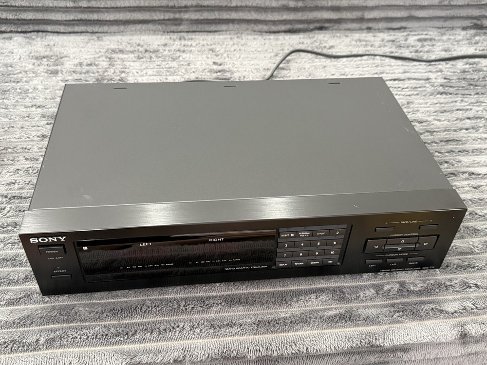 Sony SEQ-711 7 Band Graphic Equalizer Black Home Audio Component