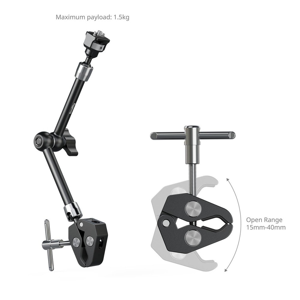 SmallRig 11" Magic Arm with Crab-Shaped Clamp