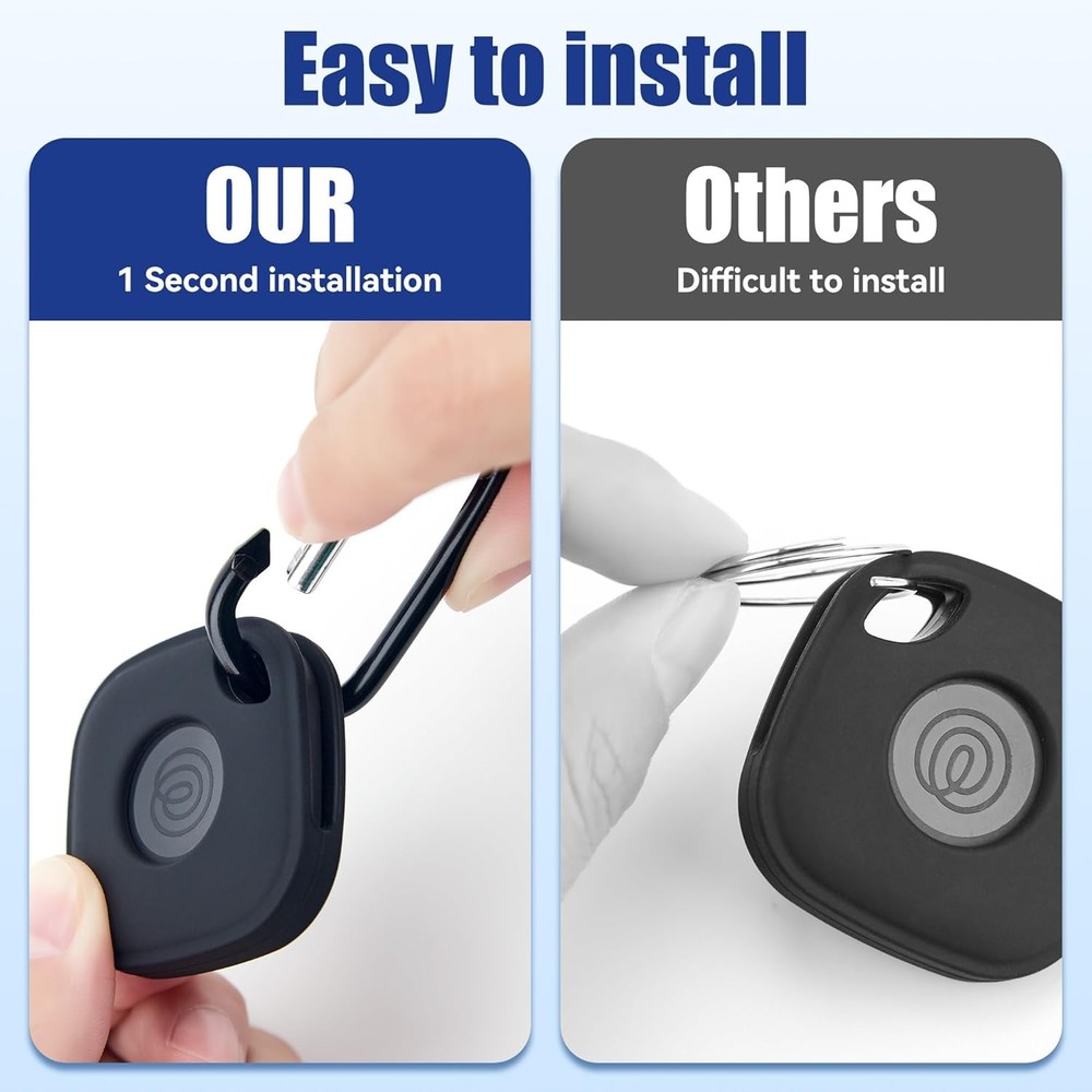 DDJ Case For Tile Life360 Mate (2024) Bluetooth Tracker With Keychain 2 Pack