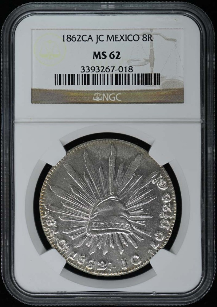 1862CA JC MEXICO 8R NGC MS62