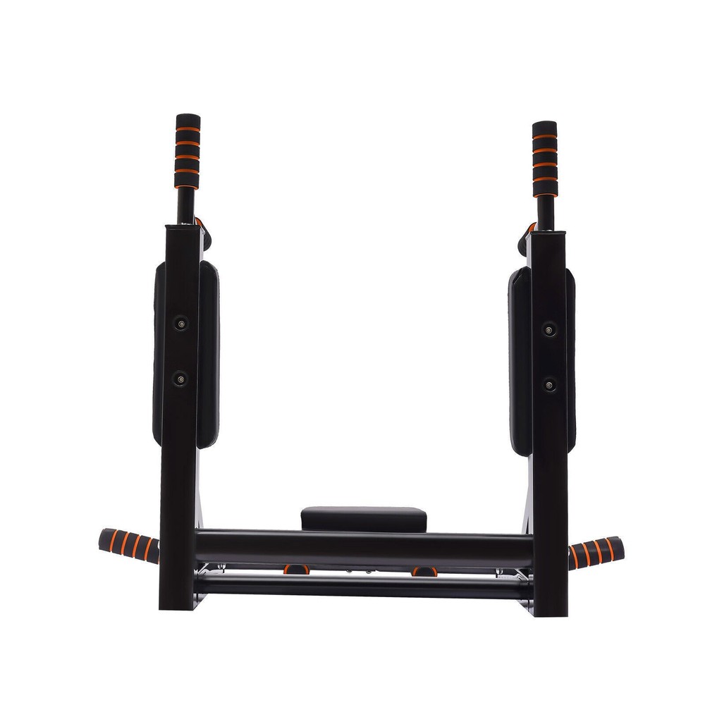 Pull Up Bar Raise Dip Station Vertical Knee Exercise Equipment Home Wall-Mount