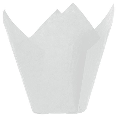 Tulip Cupcake Liners Baking Cup White 5 1/2 Oz - 2"Dia x 4"H