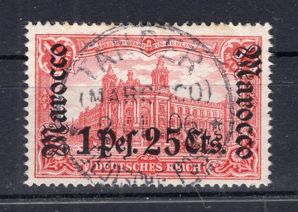 Morocco 30A Good Toothed Embossed 190EUR (A3947)