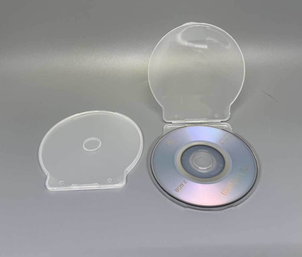 50 PCS NEW SLIM 3" MINI CD CSHELL POLY CASE, CLEAR, JS107