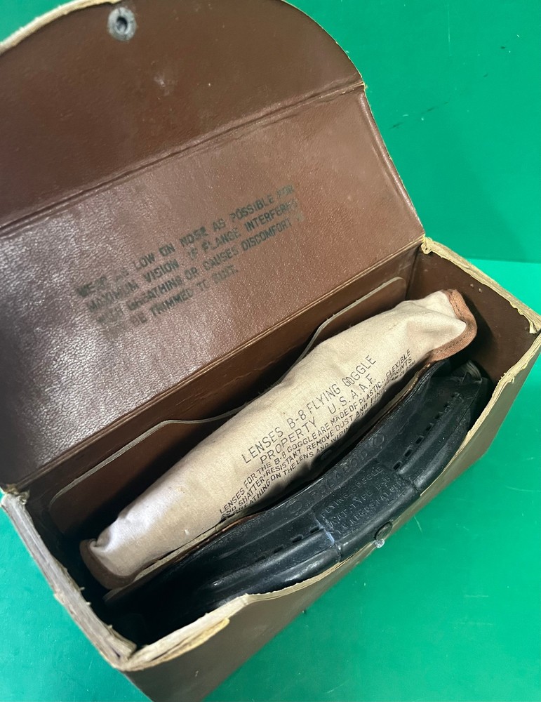 US ARMY AIR FORCES TYPE B-8 FLYING GOGGLES- BOXED