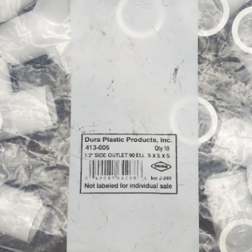 10 Pack 1/2" PVC Side Out Elbow (SxSxS)