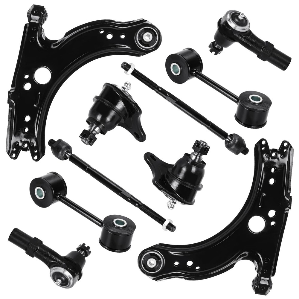 Front Lower Control Arms w/Ball Joints Replacement Suspension Kit for Black