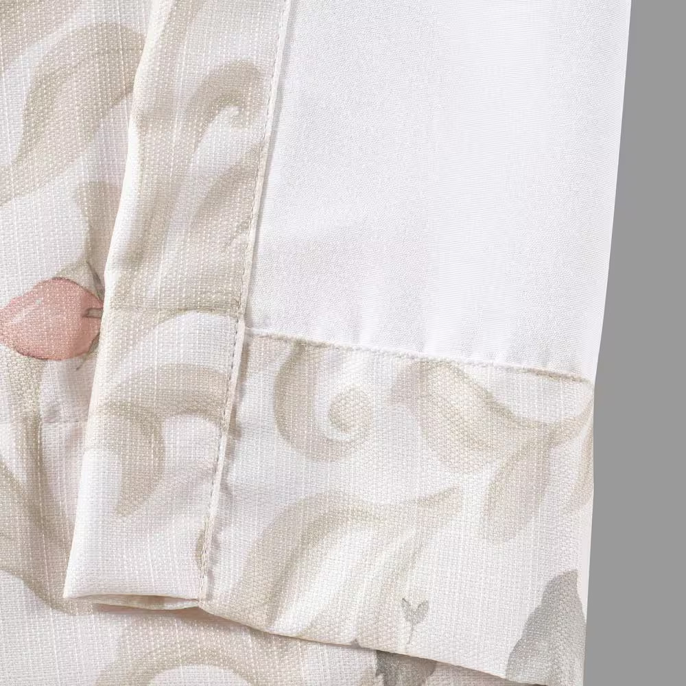 Chardonnay Ivory Polyester 84" Window Panel Pair