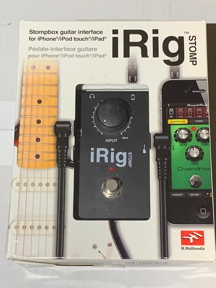 IK Multimedia iRig Stomp iOS Stompbox Guitar Interface EX