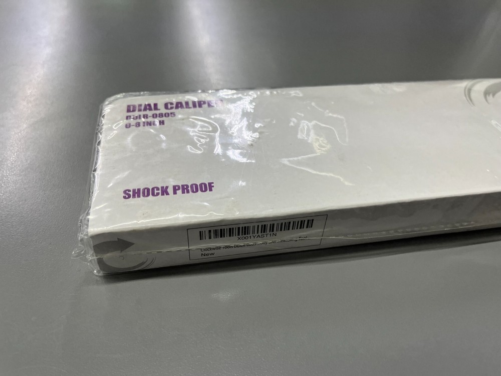 Clockwise Tools Dial Caliper DDLR-0805 0-8 Inch Double Shock Proof Stainless