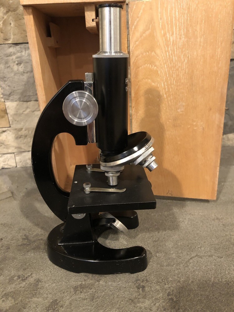 Vintage Precision Optical Microscope With Storage Case 15X-?