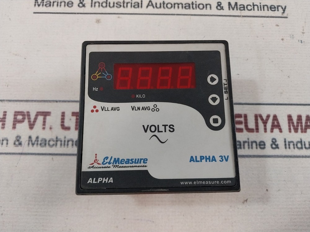 Elmeasure Alpha 3V 3 Phase Volt Meter 80-300V AC
