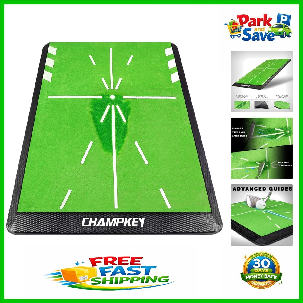 Foldable Golf Hitting Mat 13" x 17" - Ideal for Swing Feedback and Training