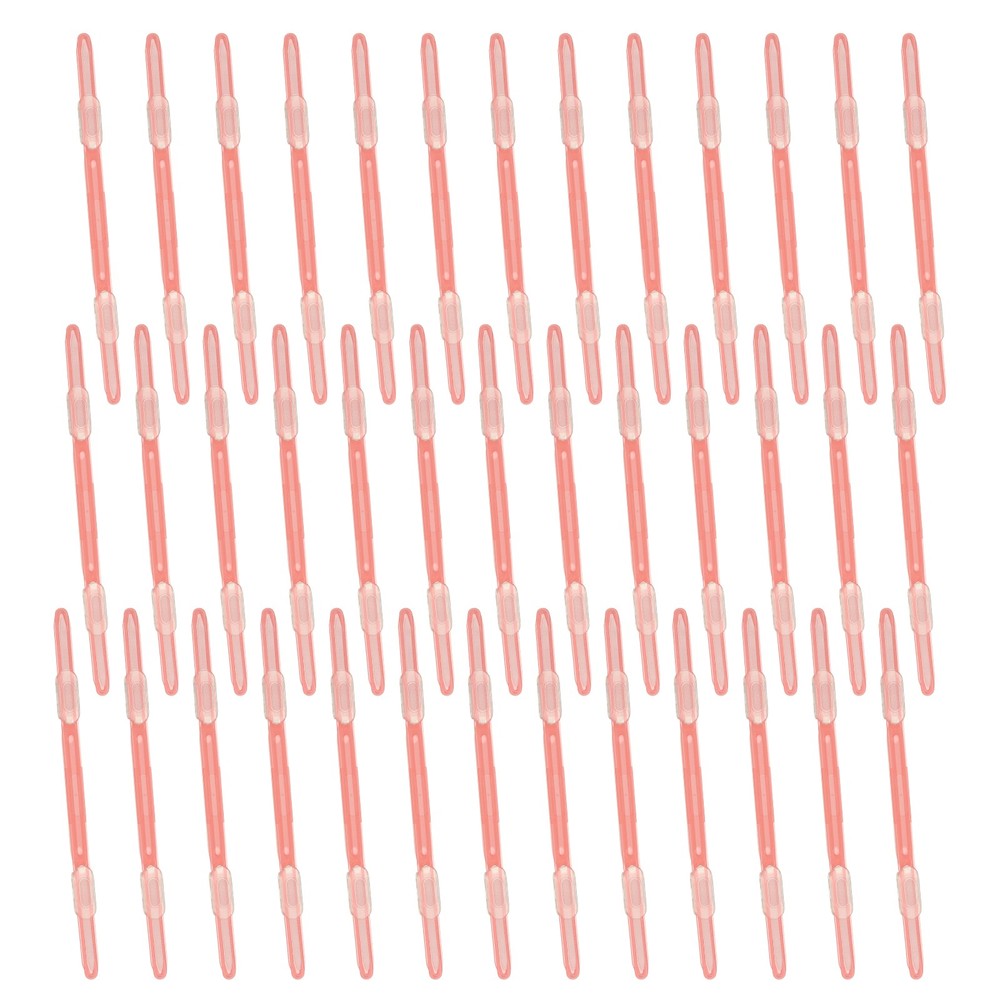40Pcs Loose-Leaf Paper Binding Clamps, Red Plastic Paper Organizer