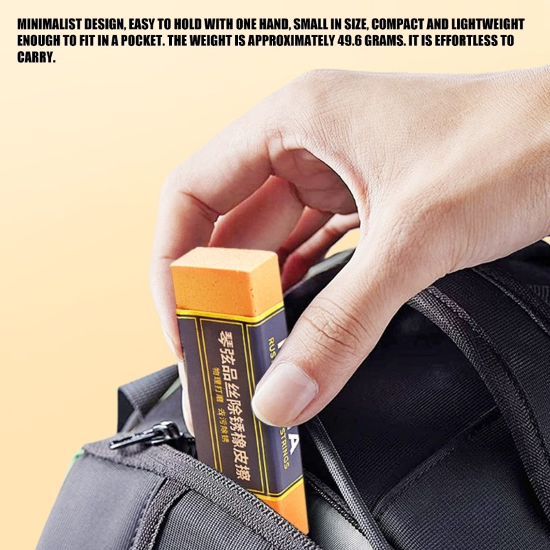 Portable Guitar String Cleaner Eraser Removes Rust Suitable for Better Play