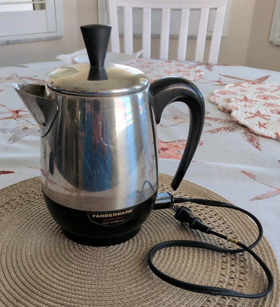 Farberware 134B Superfast Fully Automatic 2-4 Cup Electric Coffee Percolator Pot
