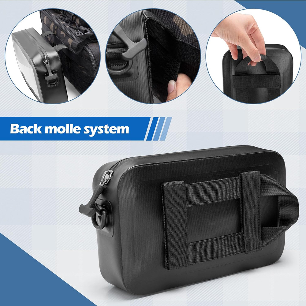 Waterproof Sling Bag Phone Touch Screen Feature Back Molle System Waterproof