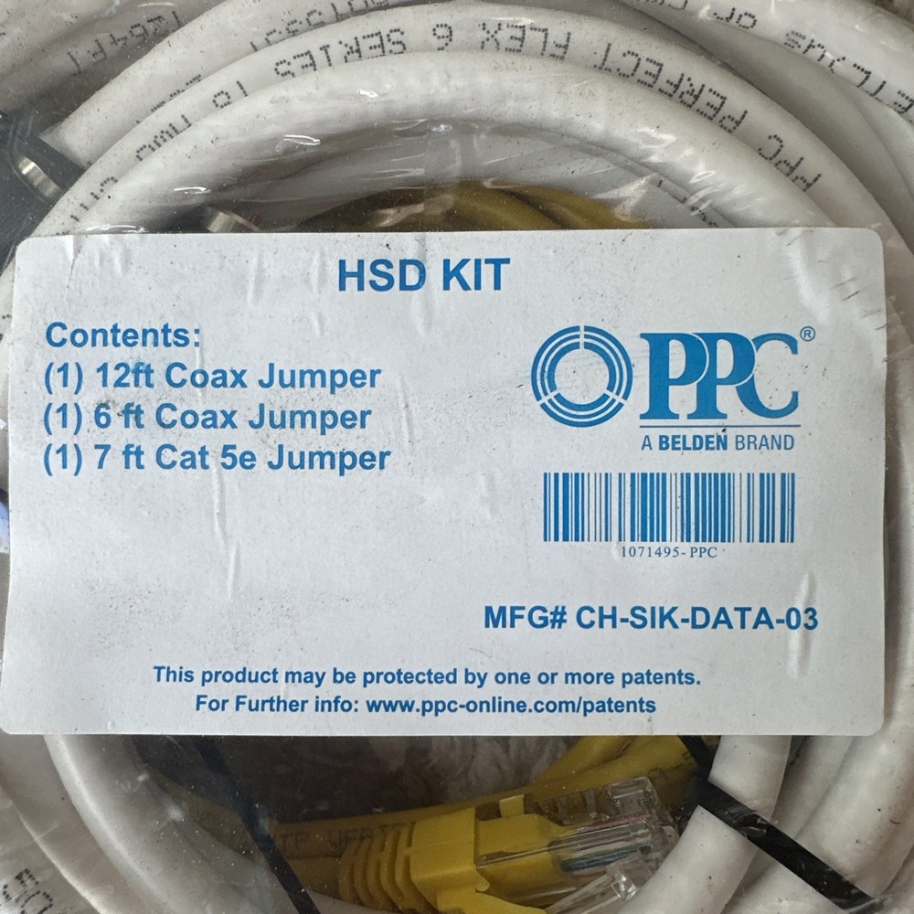 PPC HSD Kit Coax Jumper Size 12-Ft