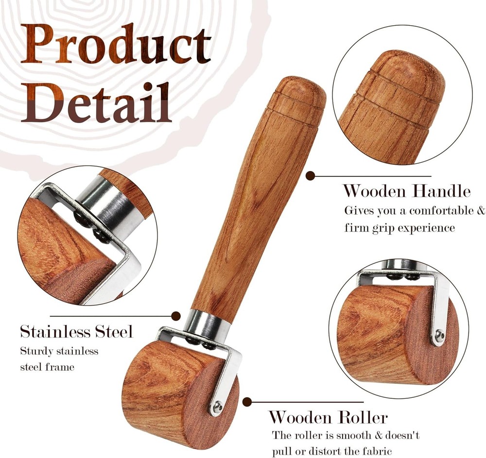 Durable Quilting Seam Roller with Easy Grip - Ideal for Home Decoration Projects