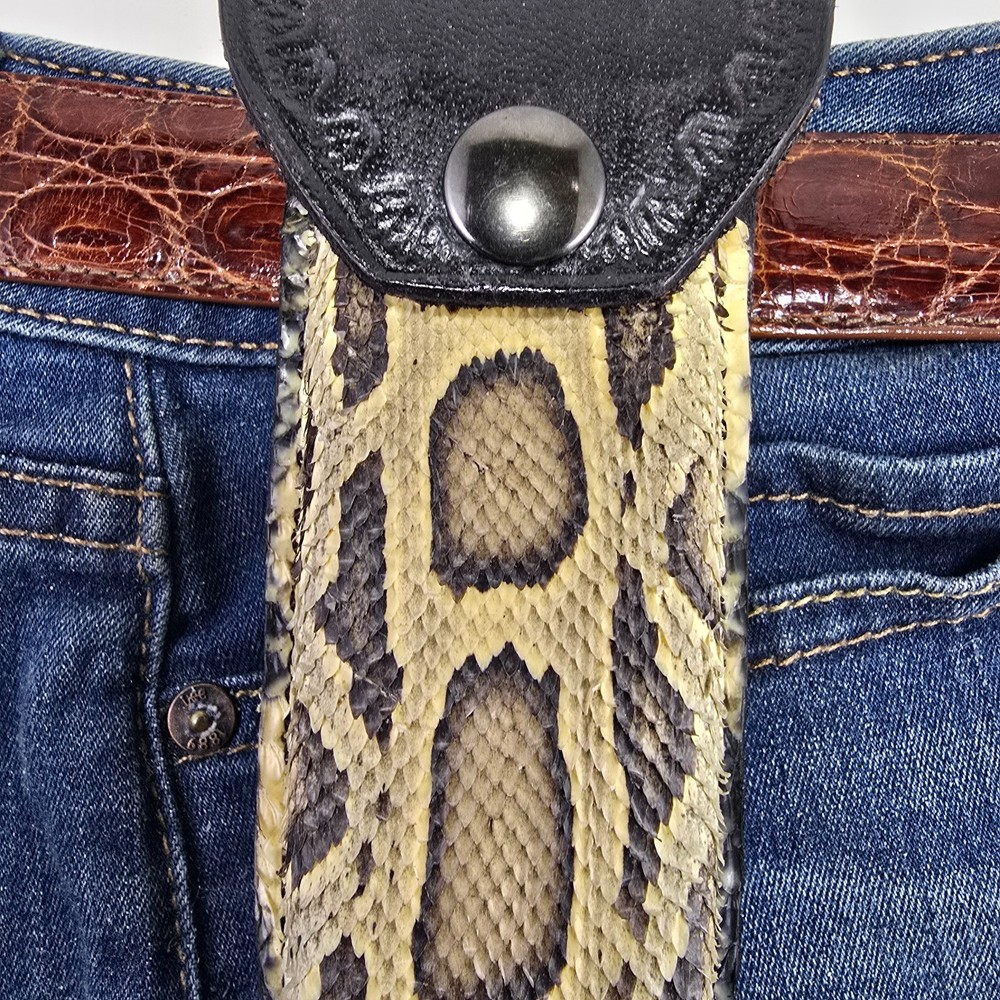 Buck 110 Leather knife sheath Burmese Python, case 6265 SHEATH NEW Handmade