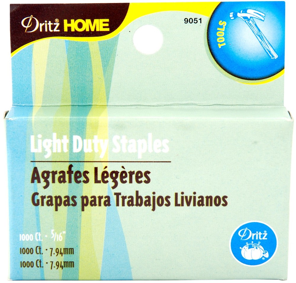 Dritz 9051 Light-Duty Staple Gun Refills 5/16"-1000/Pkg