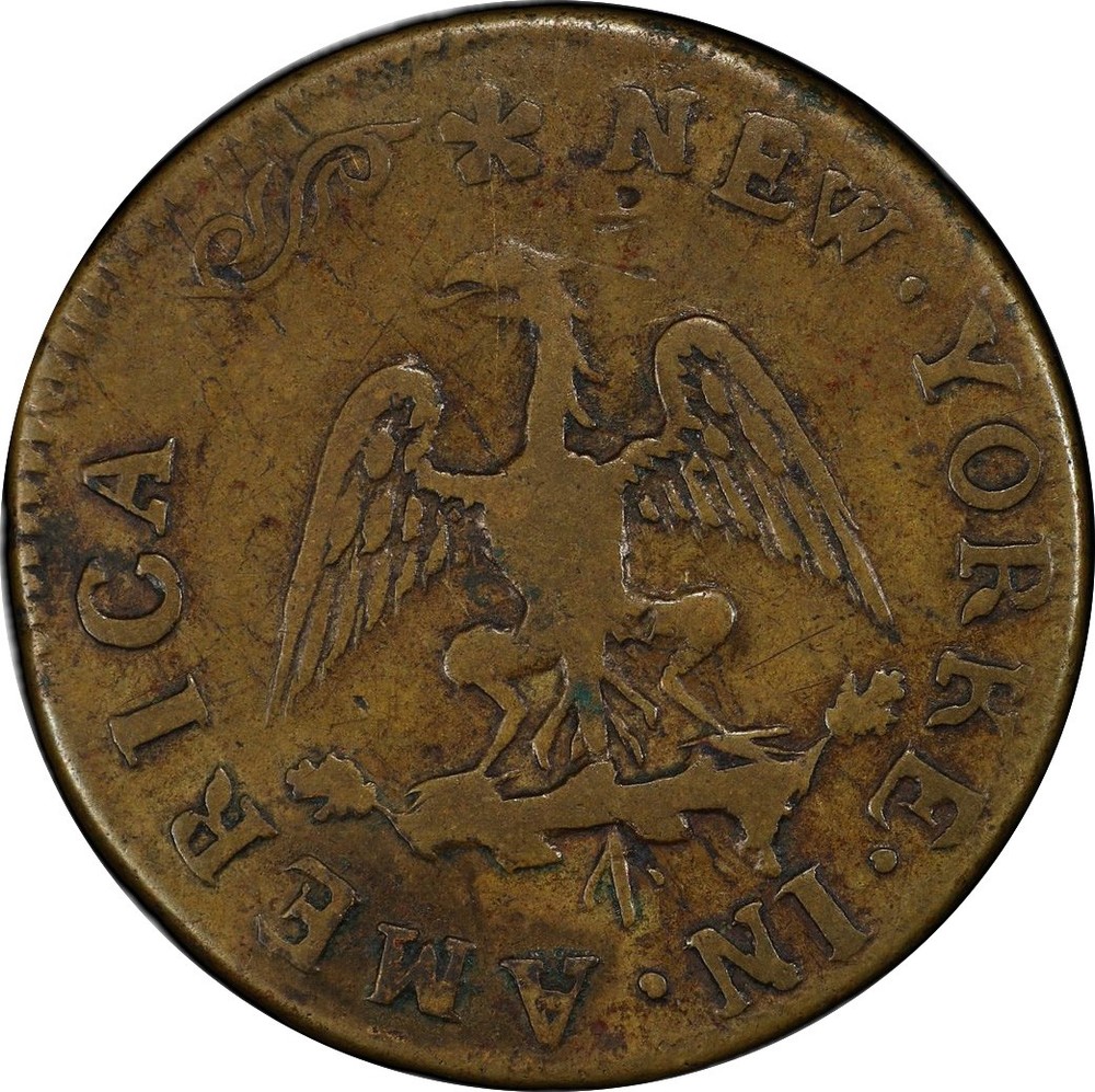 NEW YORKE BRASS TOKEN PCGS VF 30