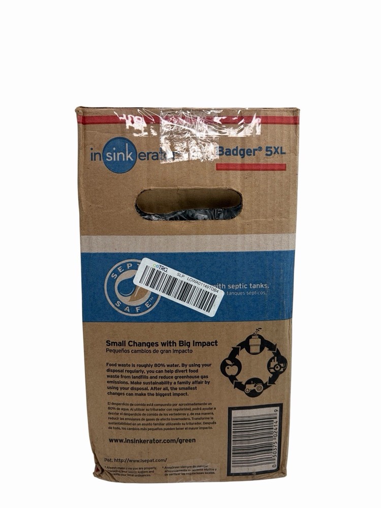 InSinkErator Badger 5XL Garbage Disposal 1/2 HP w/instructions