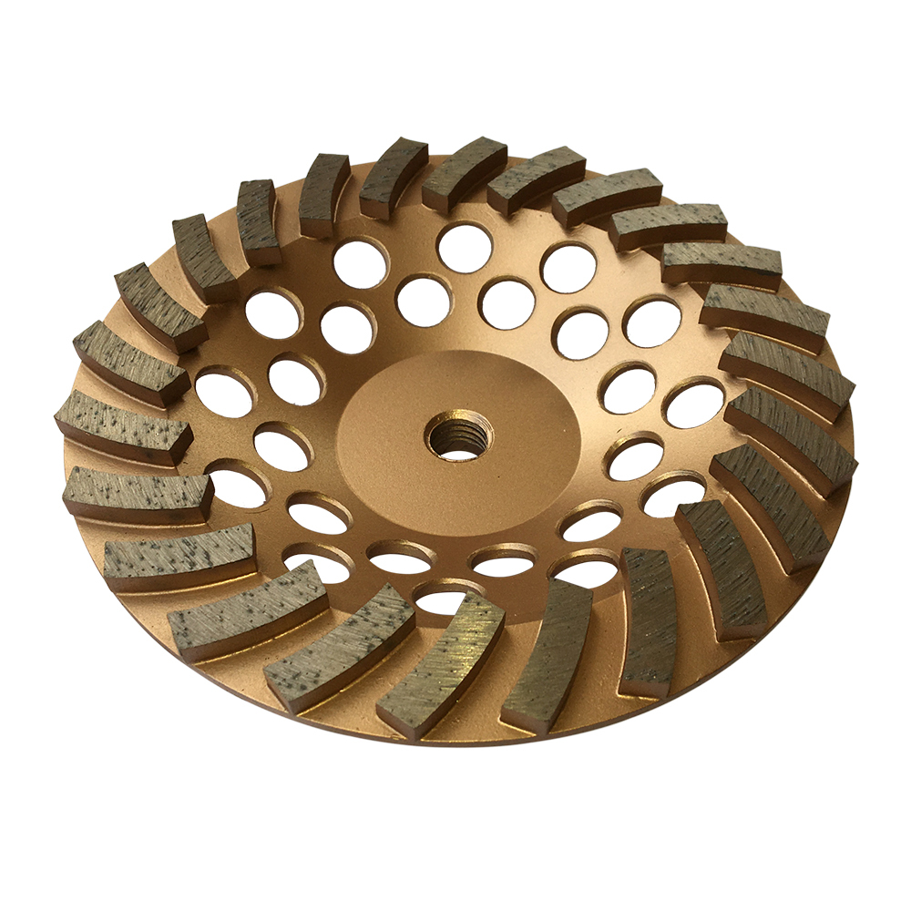 7" Diamond Concrete Grinding Wheels, 24 Segments, 5/8"-11 Arbor, 12-Pack
