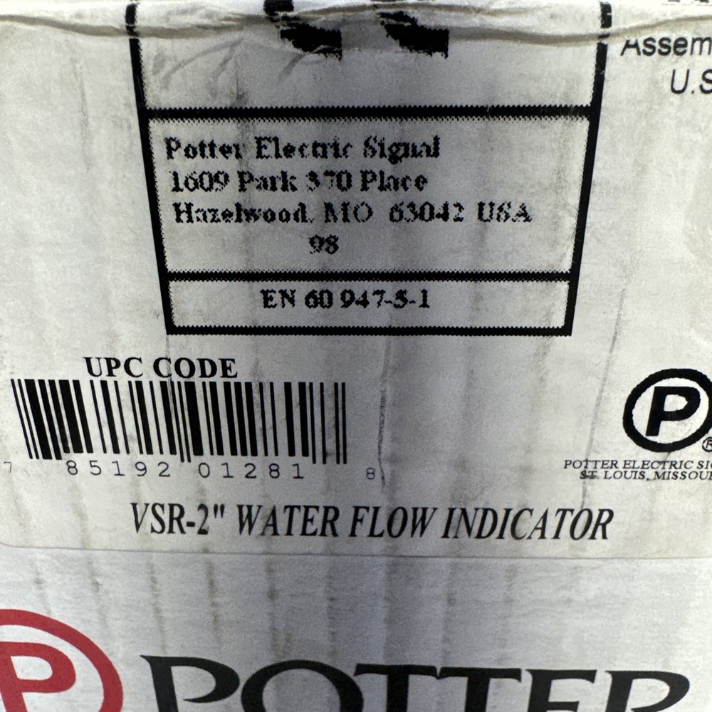 Potter VSR 2" Water Flow Indicator 1144402