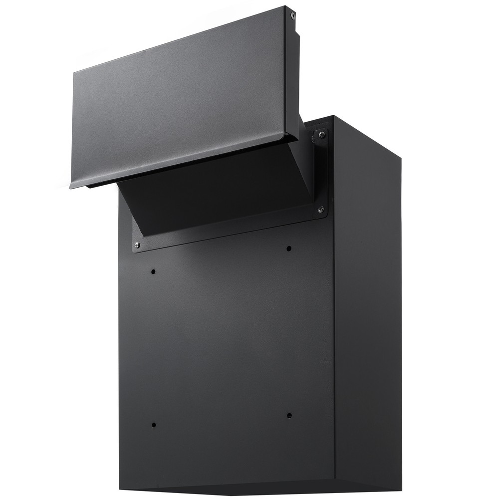 VEVOR Through The Wall Drop Box 12.5x6.3x16.9" Mailbox with Code Lock Black