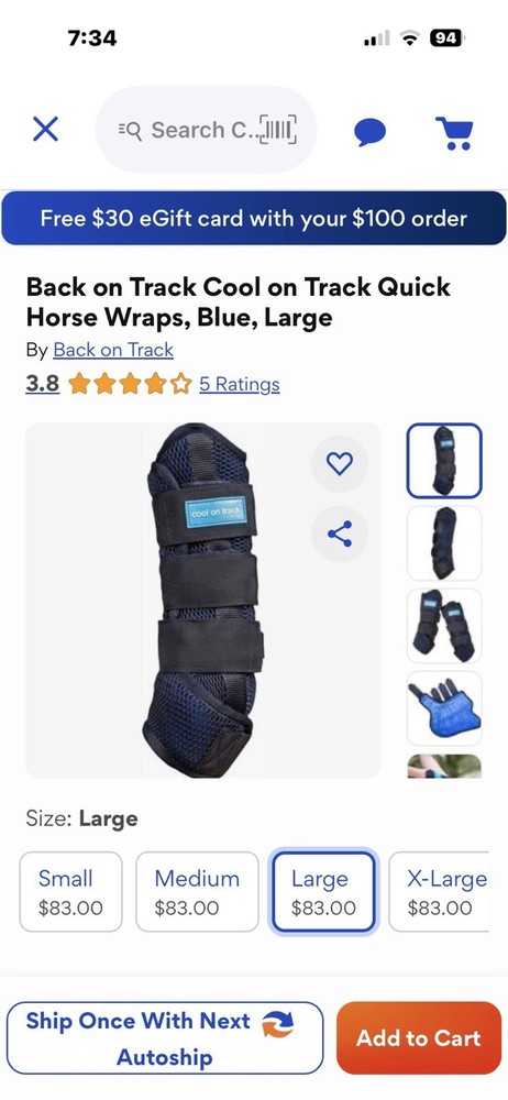 Horse Cooling Wraps